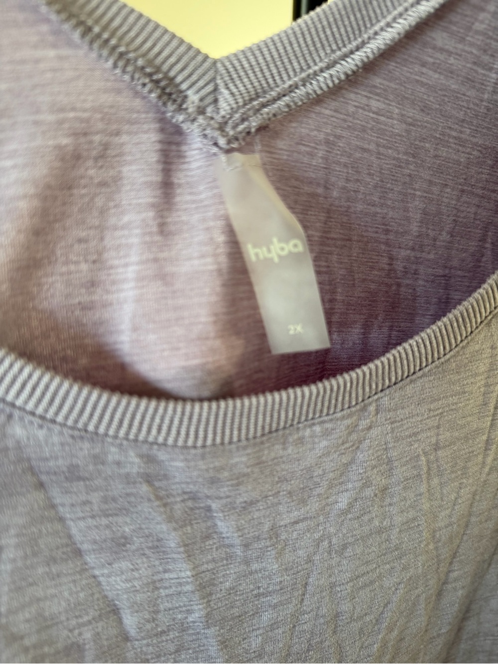 Women's Lavender Scoop Neck Tank Top - Picture 2 of 2